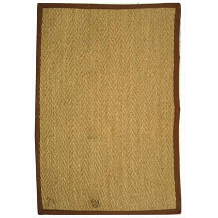 Safavieh 8 x 8 ft. Square Casual Natural and Brown Natural Fiber Rug NF115B-8SQ